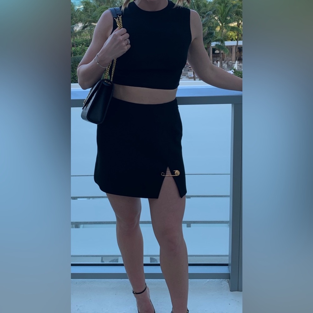 Versace Skirt with Gold Hardware (authentic Versace brand)